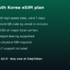 South Korea eSIM - 1GB / 7 Days