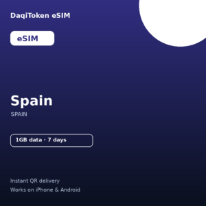 Spain eSIM - 1GB / 7 Days