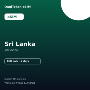 Sri Lanka eSIM - 1GB / 7 Days