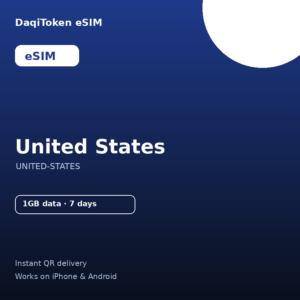 United States eSIM - 1GB / 7 Days